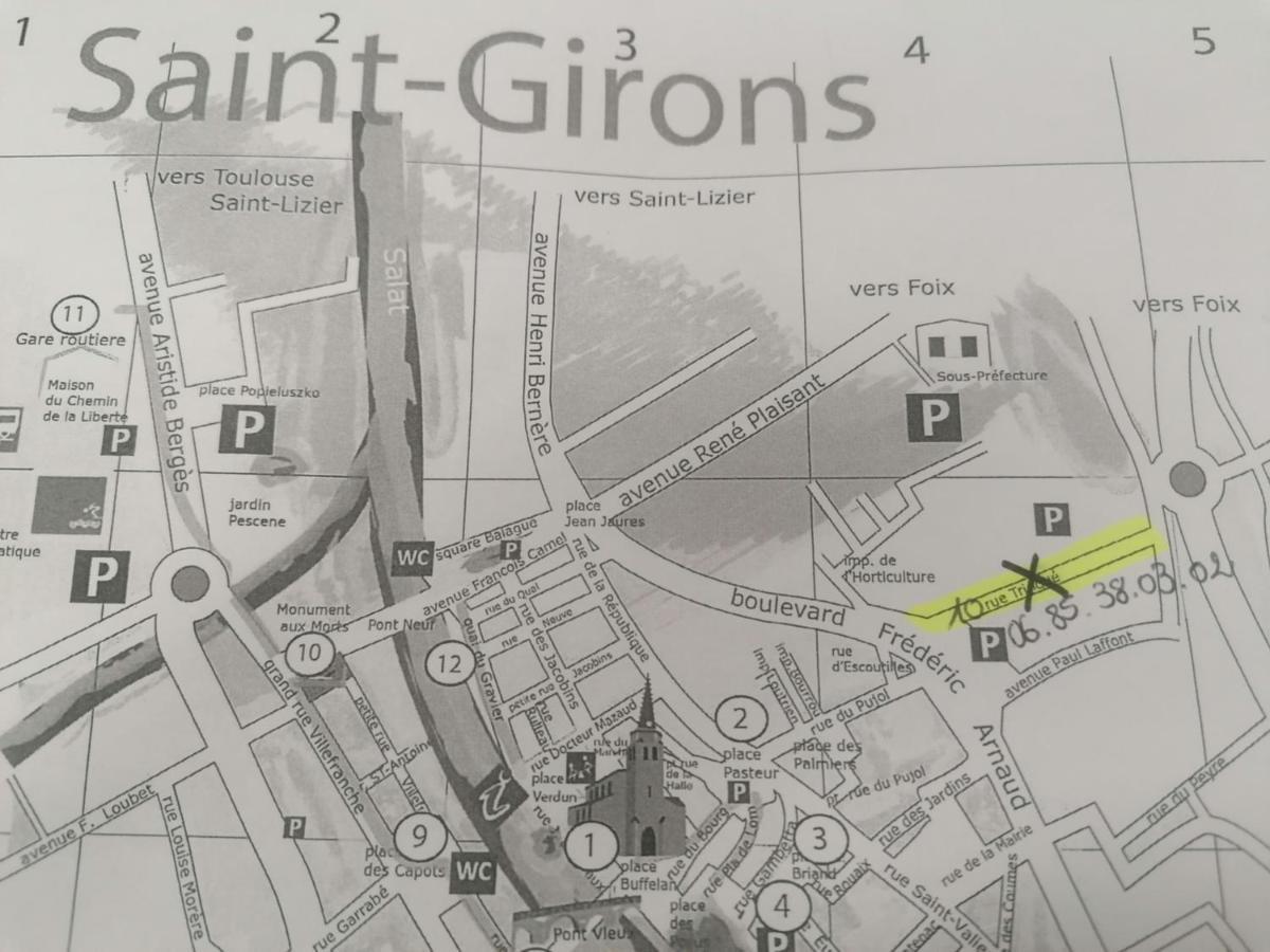 Chambre 23M2 Avec Jardin Wi-Fi Gratuit Saint-Girons Apartman Kültér fotó